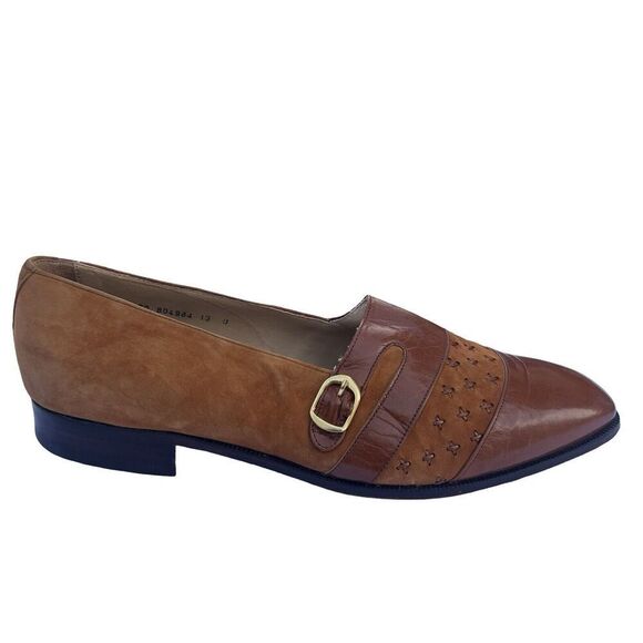 Giorgio Brutini Men’s Brown Leather  Strap Buckle Shoes Adjustable Size 13 M main image 10